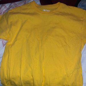 Yellow Gildan shirt